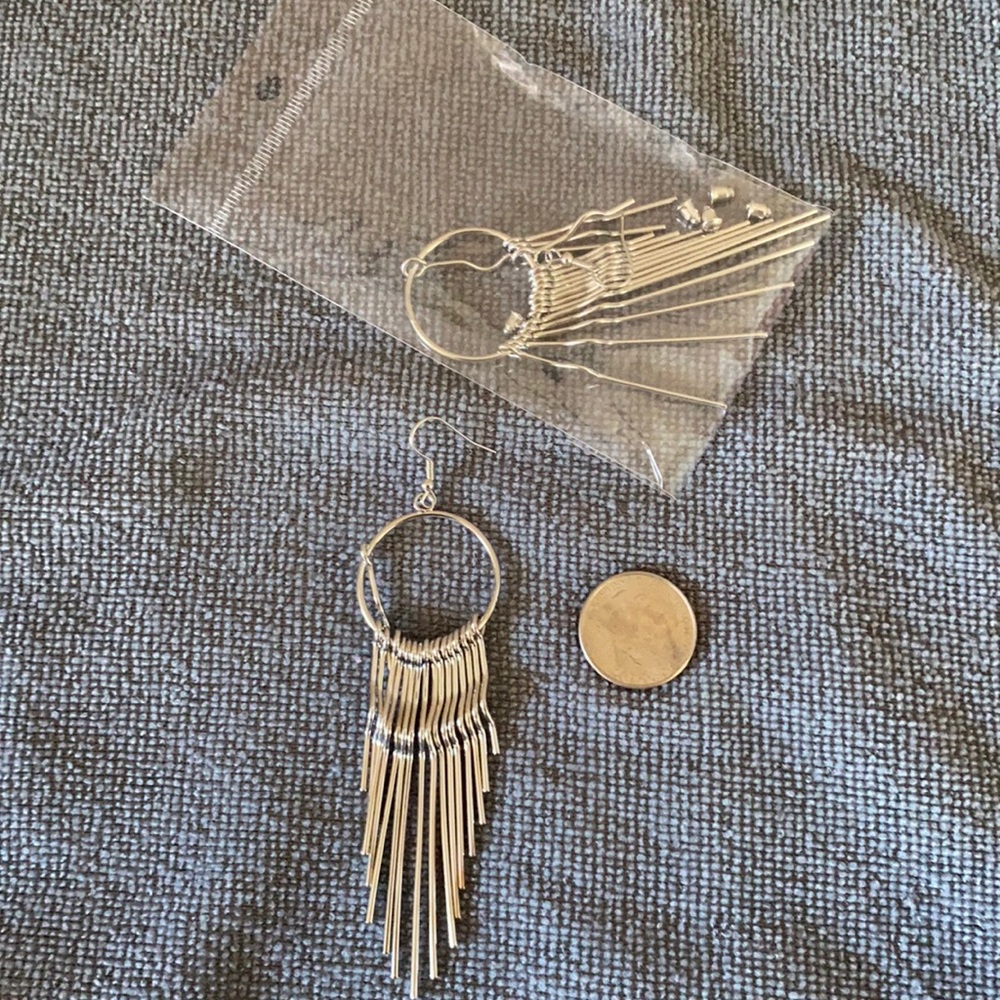 Dangly earrings. Never been worn